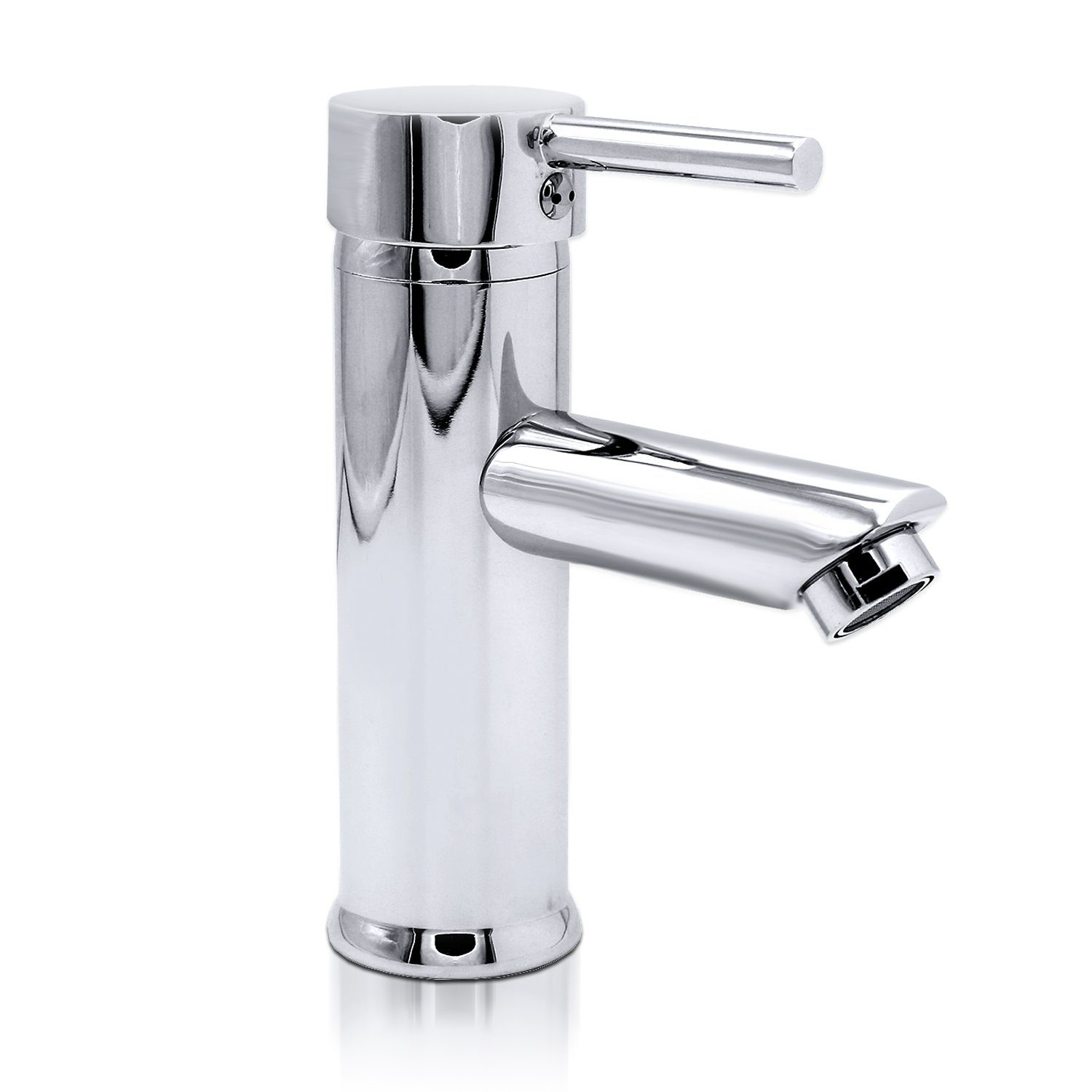 Gimisgu Waschtischarmatur Wasserhahn Bad mit Ablaufgarnitur Waschbecken, Mischbatterie (Badezimmer, Einhebel Waschtischbatterie) Infache Montage, Spültischarmatur für Waschbecken
