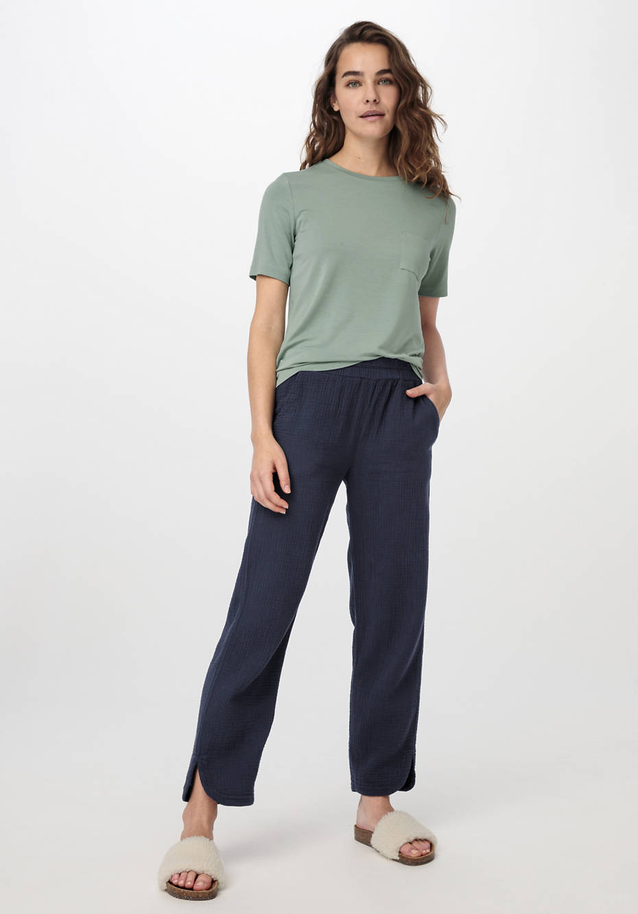 Musselin Hose aus reiner Bio-Baumwolle