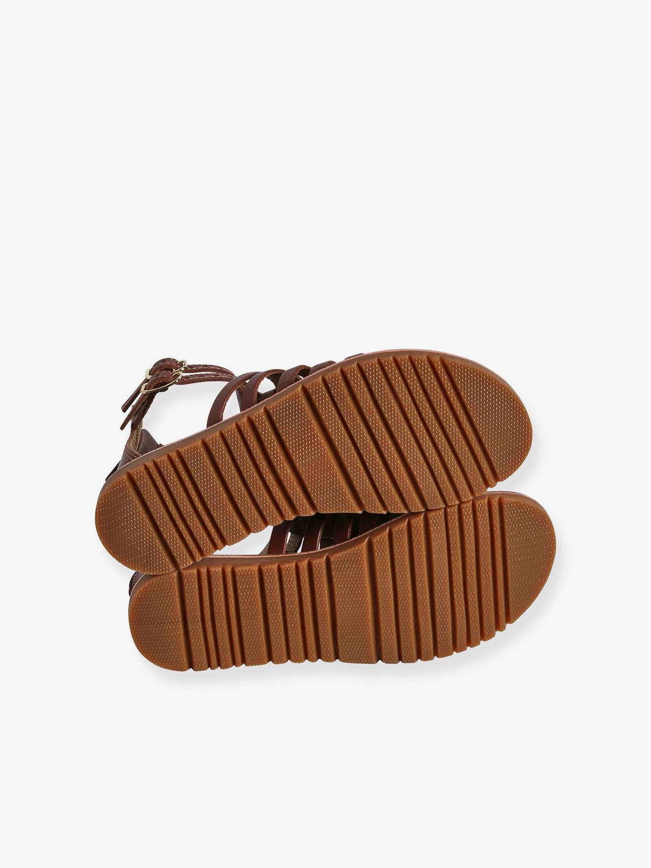 Vertbaudet Kinder Römersandalen - braun
