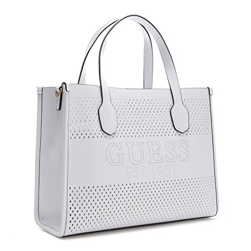 GUESS Handtaschen weiss KATEY PERF SMALL TOTE