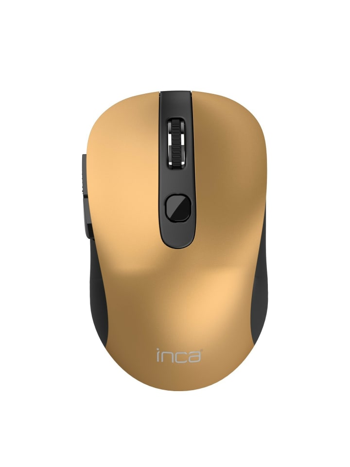 Inca INCA Maus IWM-233RG 1600 DPI,Wirless,6 Tasten 2,4GHz Ergonomisches in Gold günstig kaufen onesize