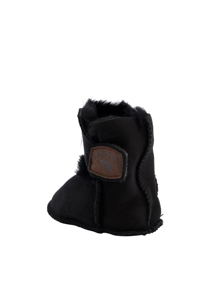 Warmbat Hausschuhe Hay Baby Bootie in Black günstig kaufen