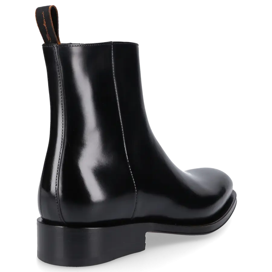 Santoni - Stiefeletten 17670 Kalbsleder - schwarz
