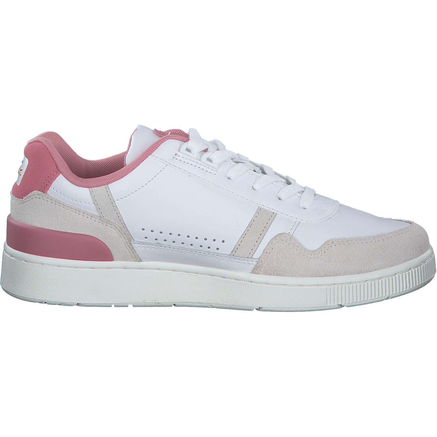 Lacoste T-Clip 47SFA0082, Schnürschuhe, Damen, weiß / light pink