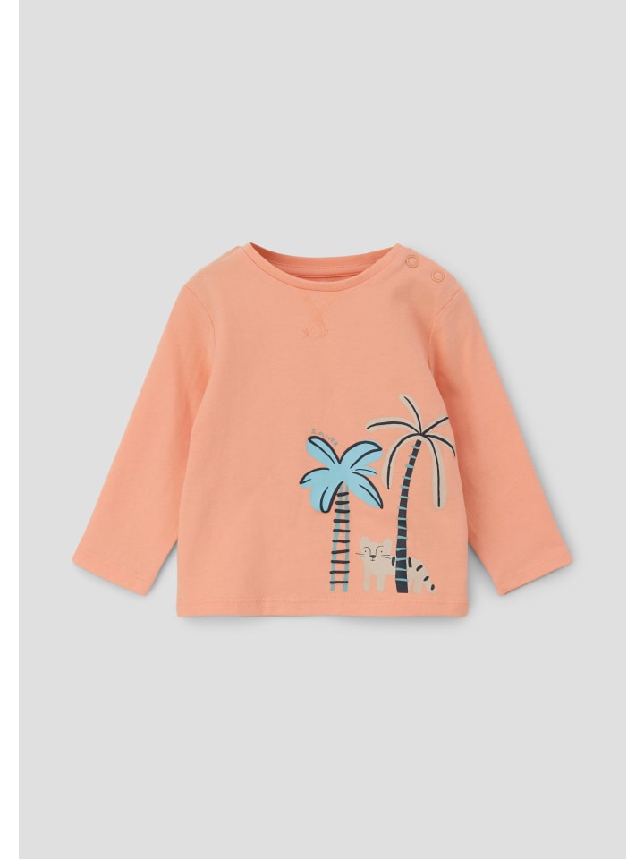 s.Oliver T-Shirt langarm in Orange günstig kaufen