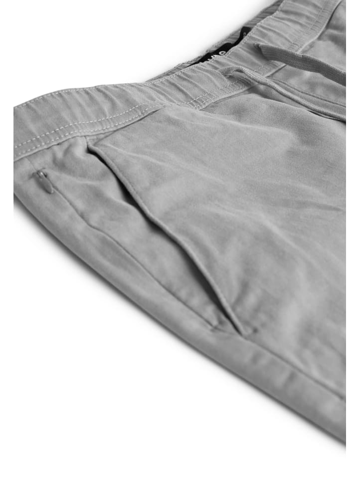 behype Chinohose - BHFORLI Jogger Chino Jeans Hose Stoffhose in Light Grey günstig kaufen