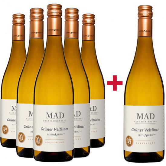 5+1 Paket Grüner Veltliner Leithaberg DAC trocken - Weingut MAD