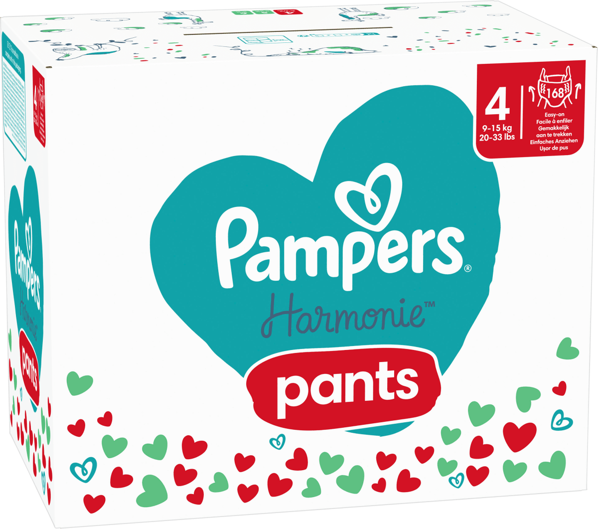 Baby Pants Harmonie Gr.4 Maxi (9-15 kg), Monatsbox, 168 St
