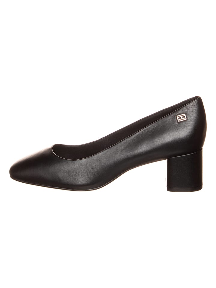 Tommy Hilfiger Shoes Leder-Pumps in Schwarz günstig kaufen 39