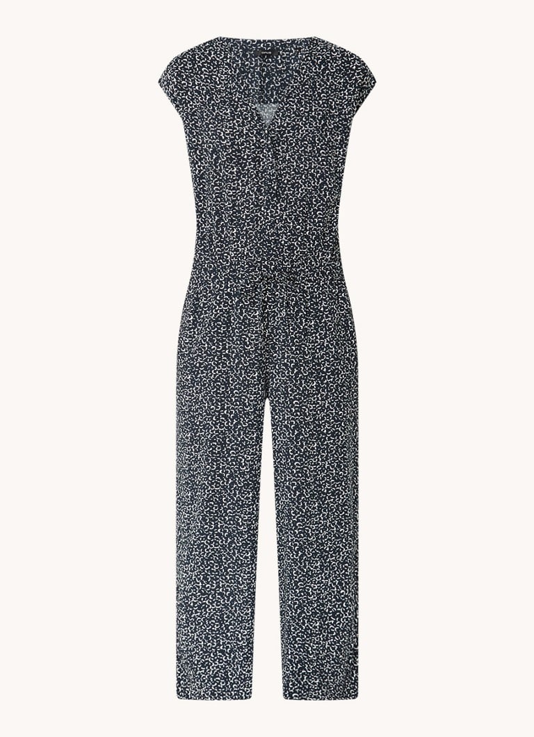 OPUS Moneli loose fit jumpsuit with side pockets and print