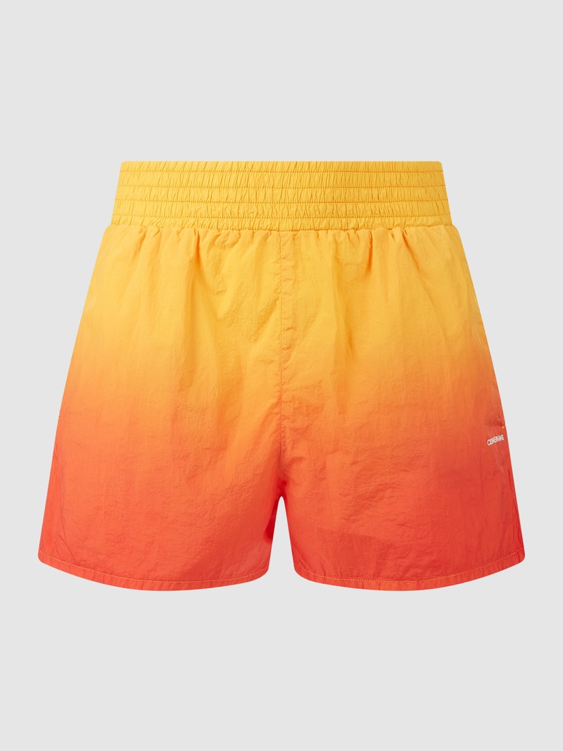 Kurze Shorts mit Dip-Dye-Effekt in gelb
