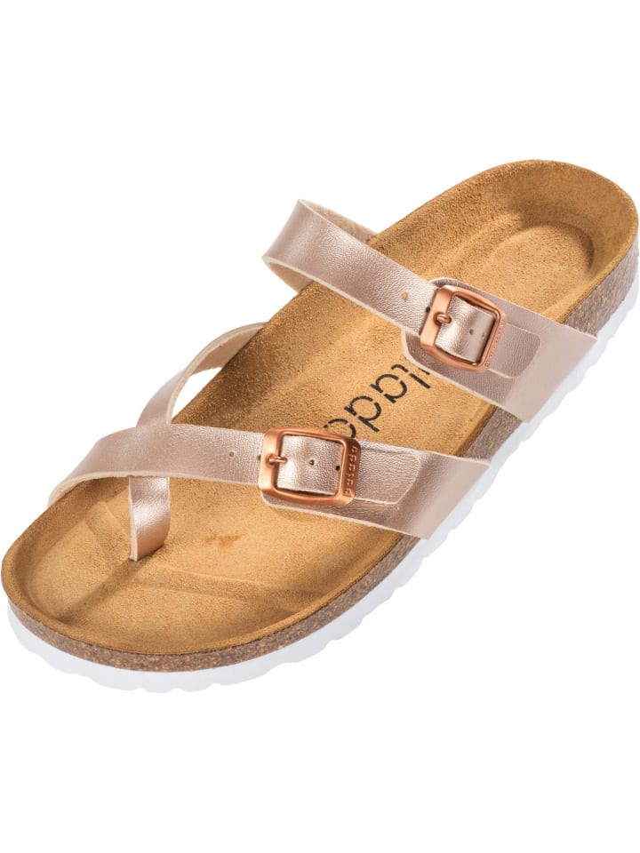 palado Pantoletten in Metallic Rose Pink günstig kaufen