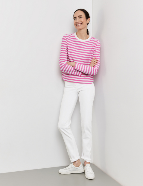 Gestreiftes Langarmshirt