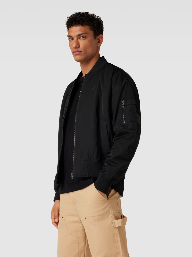 Bomberjacke mit Reißverschluss in black