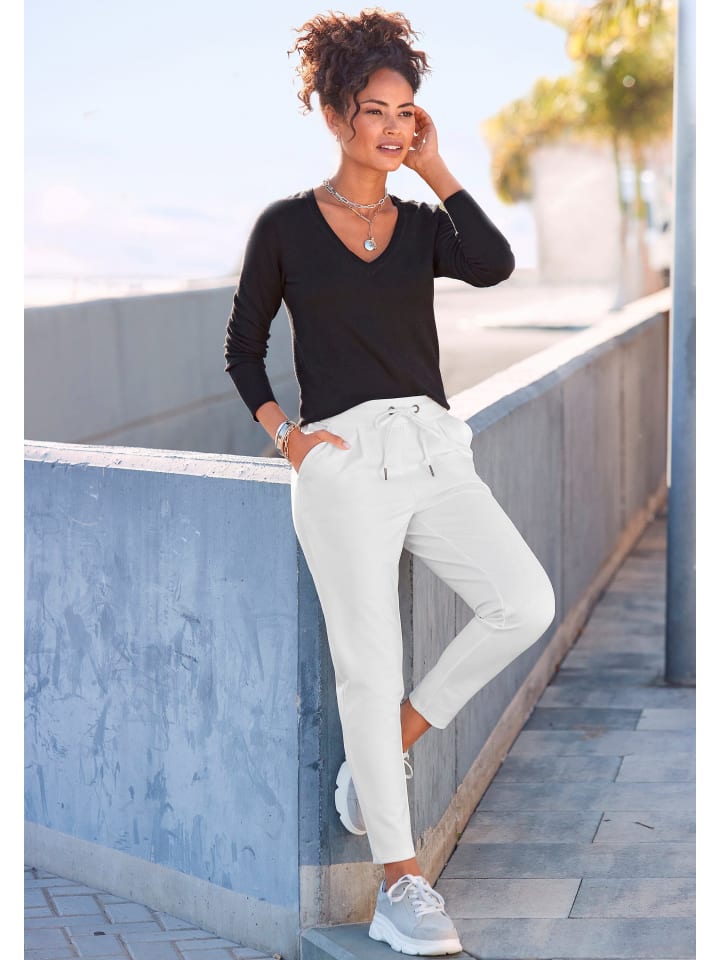 LASCANA Schlupfhose in offwhite günstig kaufen