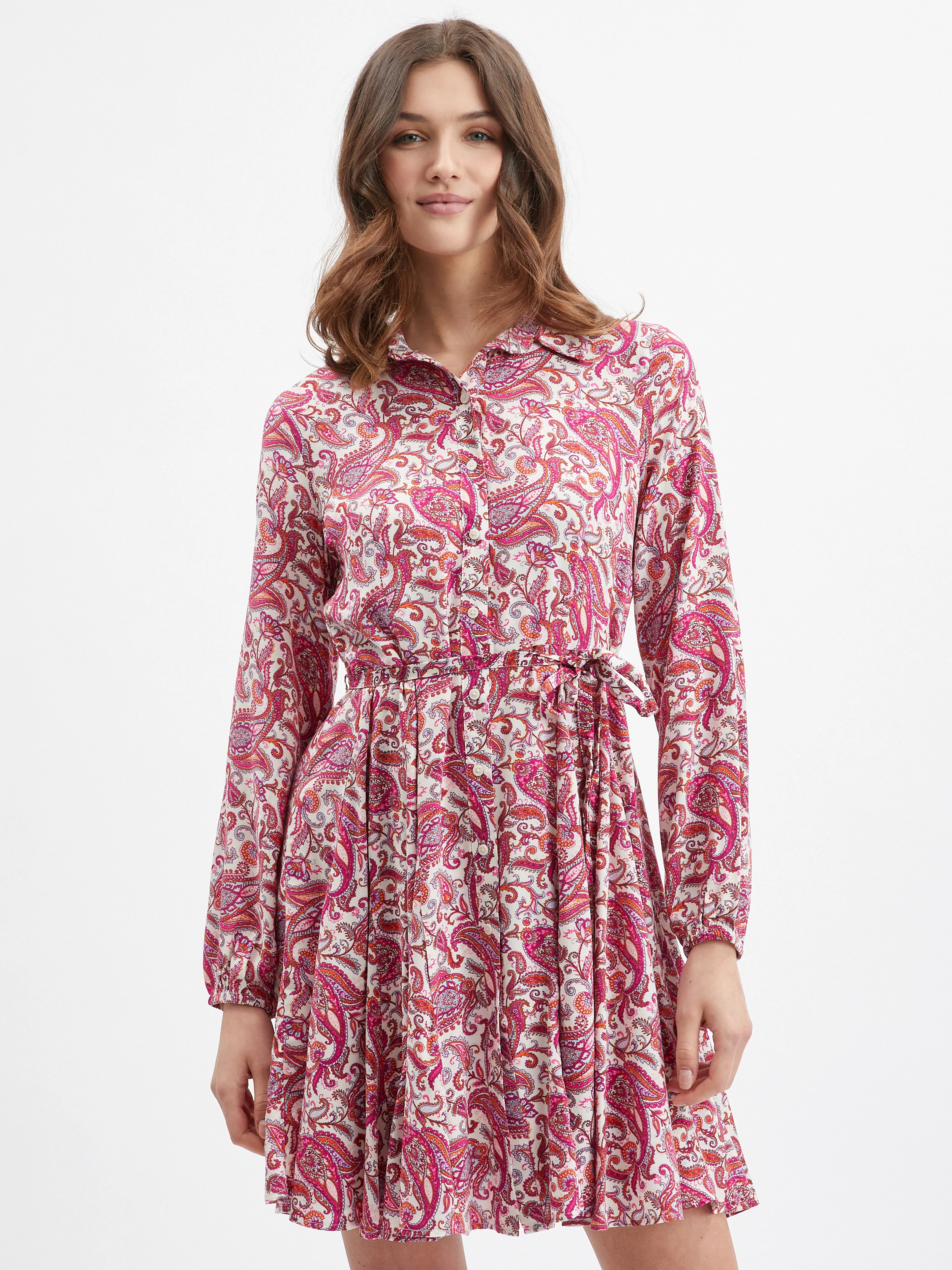 Rosa gemustertes Kleid ORSAY
