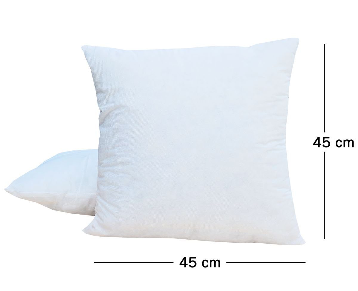 JACK Dekokissen JACK 2x Innenkissen Kissenfüllung Inlett 45x45cm Wasserfest Füllkissen, für Innen & Außen, Zierkissen, Sofakissen, Dekokissen, nur Innlay