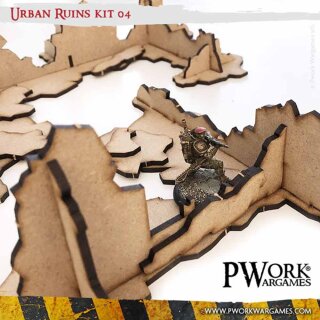 MDF Terrain Scenery: Urban Ruins 04