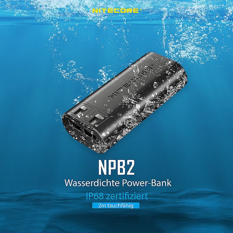 Powerbank NPB2 - 10000mAh - wasserdicht