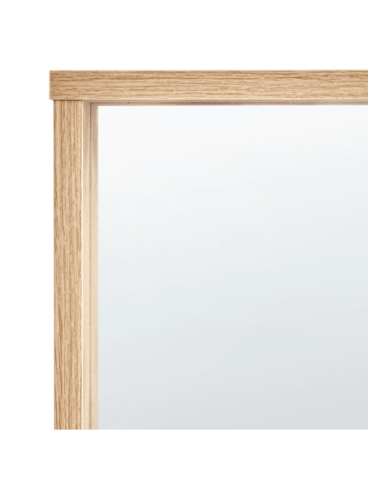 Beliani Dekospiegel ROSELL in Heller Holzfarbton - (W) 80 x (H) 65 x (L) 8 cm günstig kaufen onesize