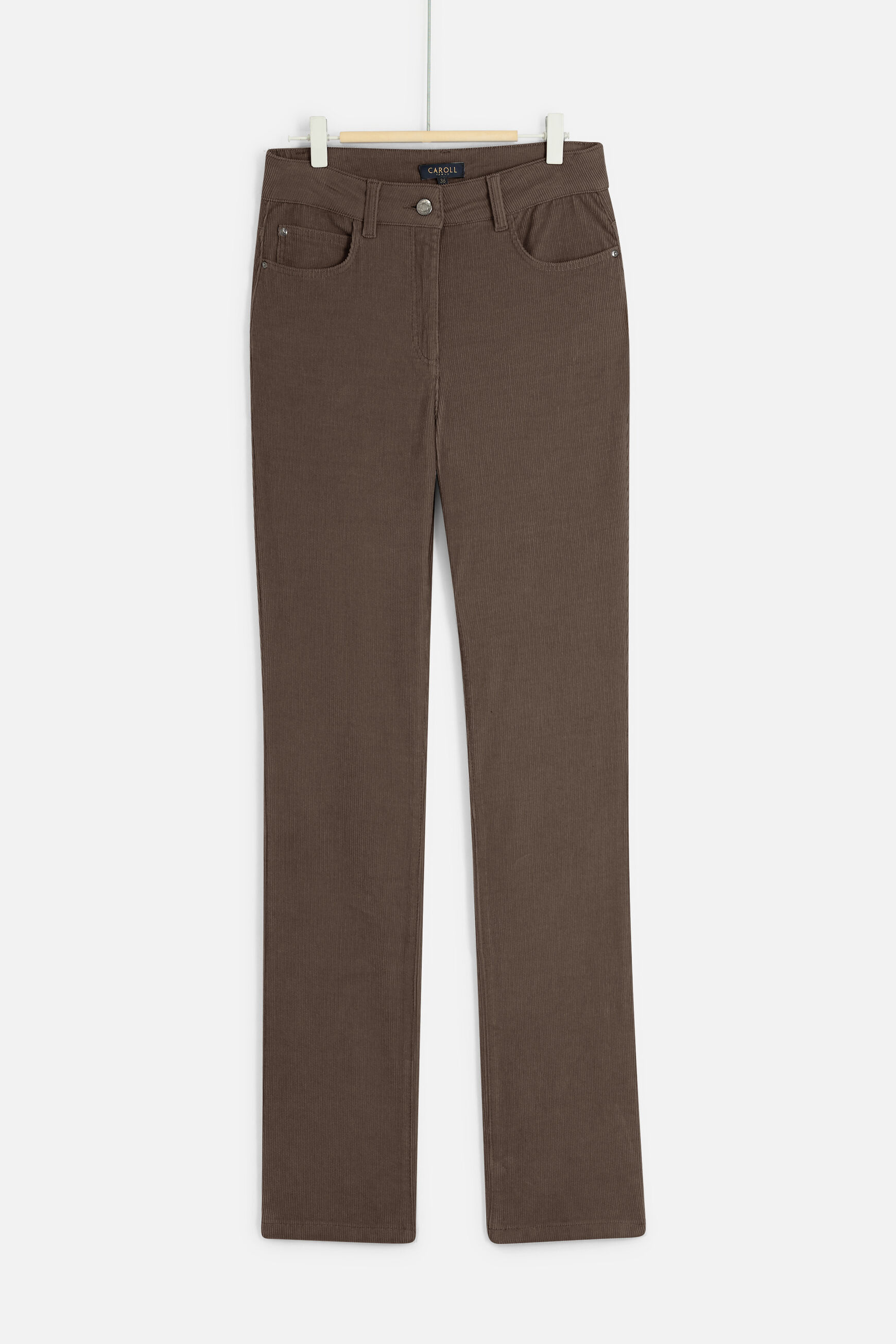 pantalon chicago velours taupe femme