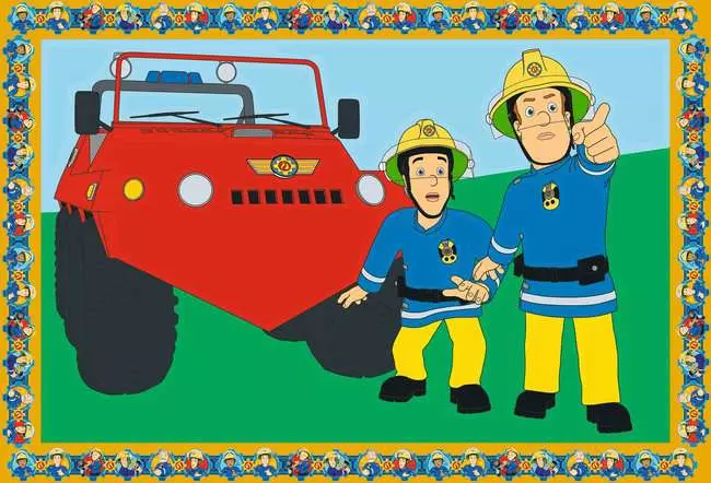 CreArt Feuerwehrmann Sam - Malen nach Zahlen für Kinder ab 5 Jahren