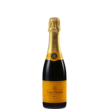 CHAMPAGNE VEUVE CLICQUOT - BRUT CARTE JAUNE - DEMI-BOUTEILLE