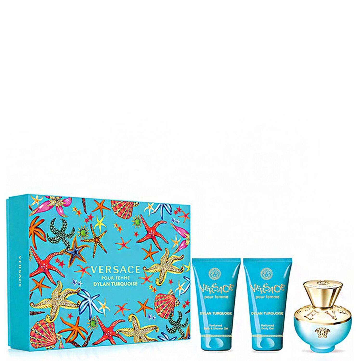 Versace Dylan Turquoise Coffret Eau De Toilette 50 ml + 2 Produits