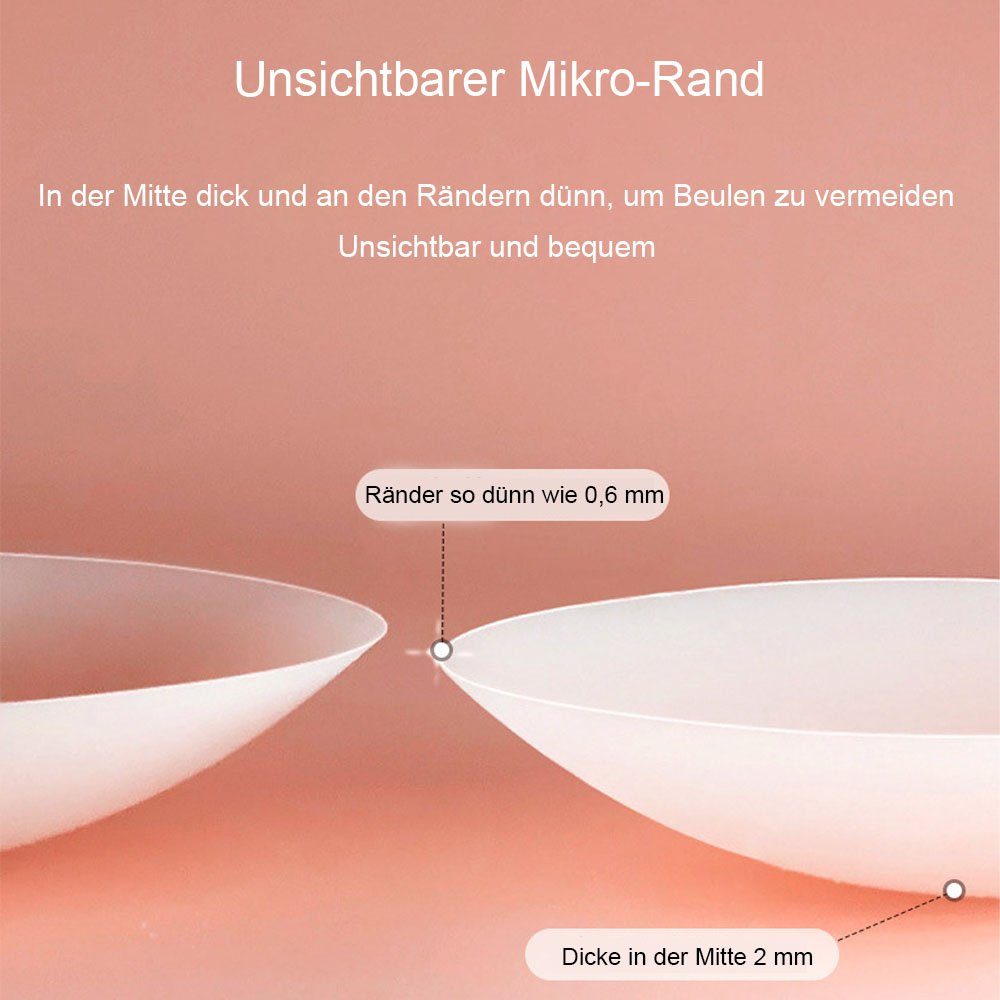 CAMILA BH-Einlagen Ultradünnes, atmungsaktives, unsichtbares Silikon-Brustpflaster (set, 2 Paar), Exposition wirksam verhindern