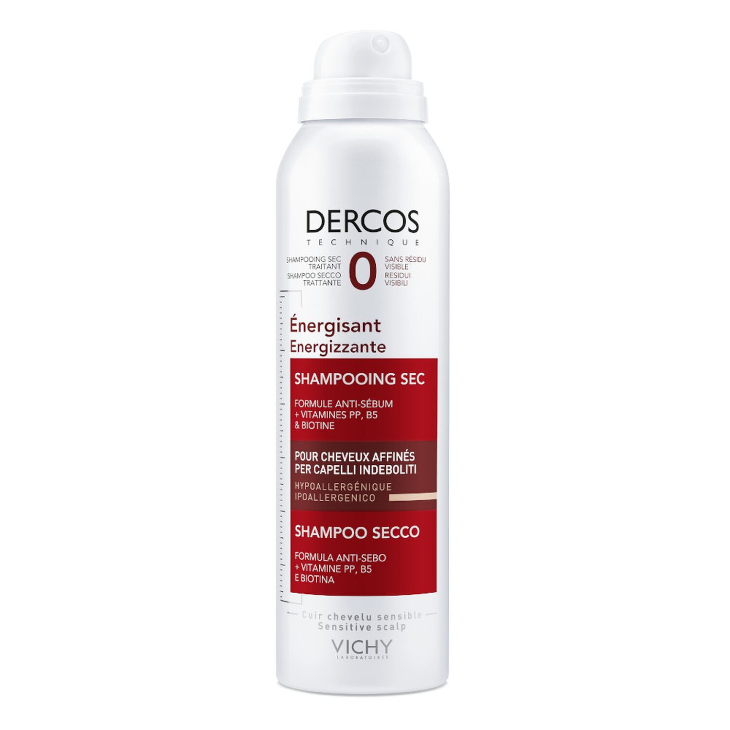 Vichy Derco Technique Énergissant Shampooing Sec Traitant 150 ml