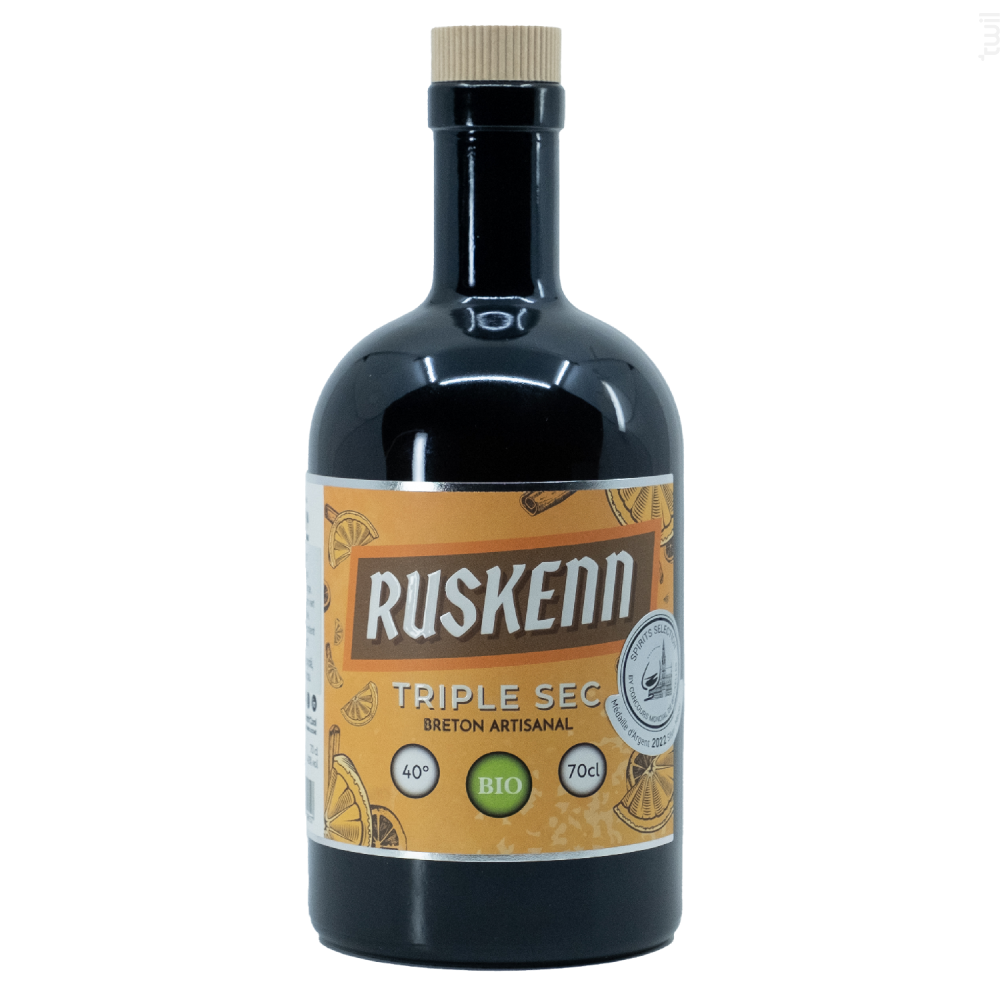 Triple sec RUSKENN bio 40° 70cL Distillerie Breizh'cool