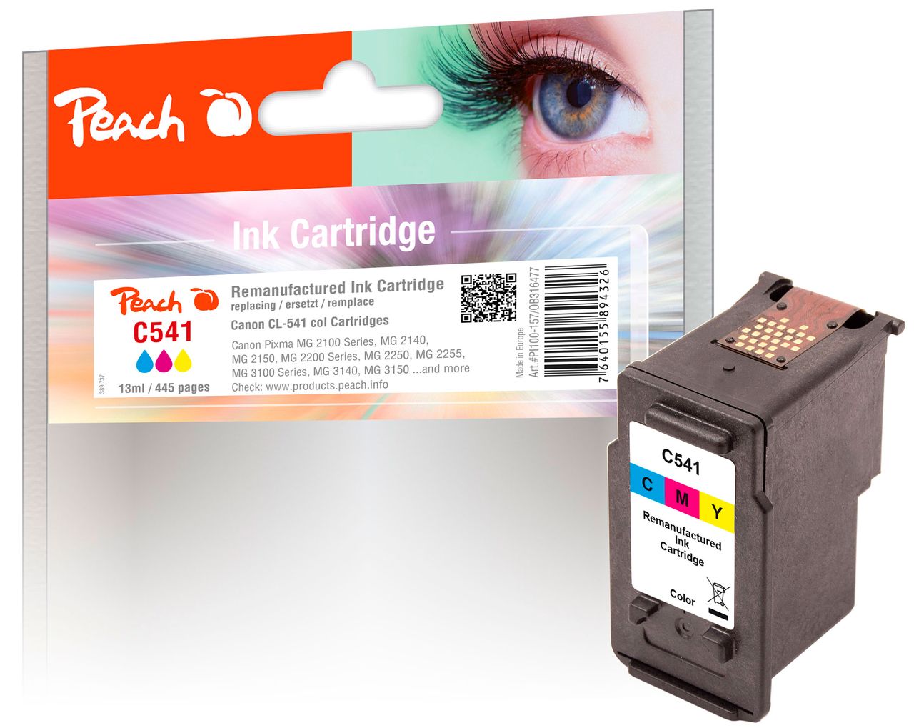 Peach Druckkopf color ersetzt Canon CL-541C