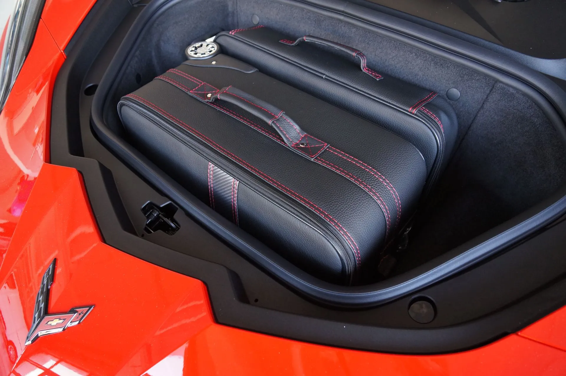 Roadsterbag Chevrolet Corvette C8 (Cabrio + Coupé) - 2-tlg. Kofferset Front Kofferraum