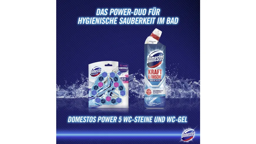 Domestos WC-Gel Kraft & Frische Ocean Fresh 0.75 l