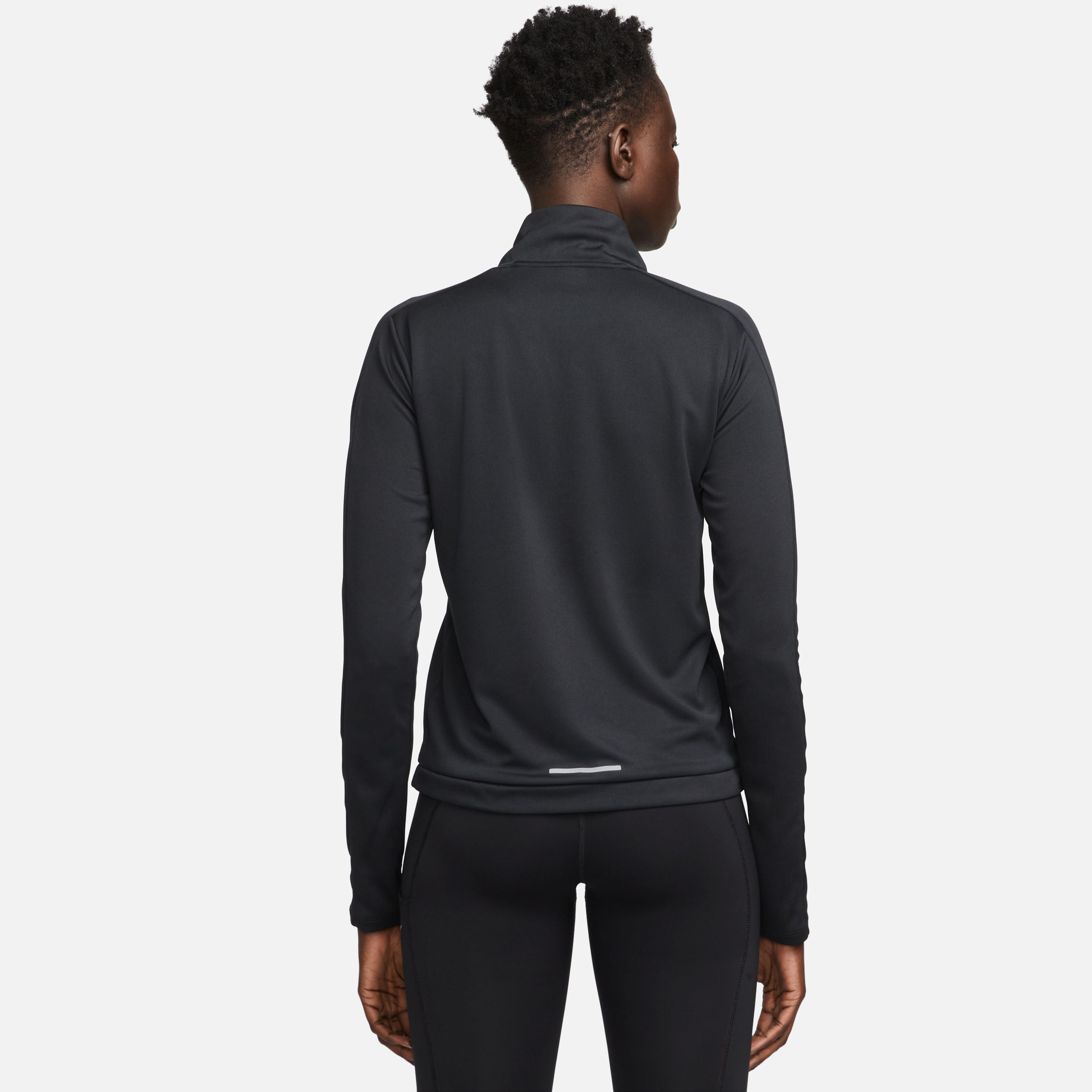 Dri-Fit Pacer 1/4-Zip Lauftop Damen - Schwarz