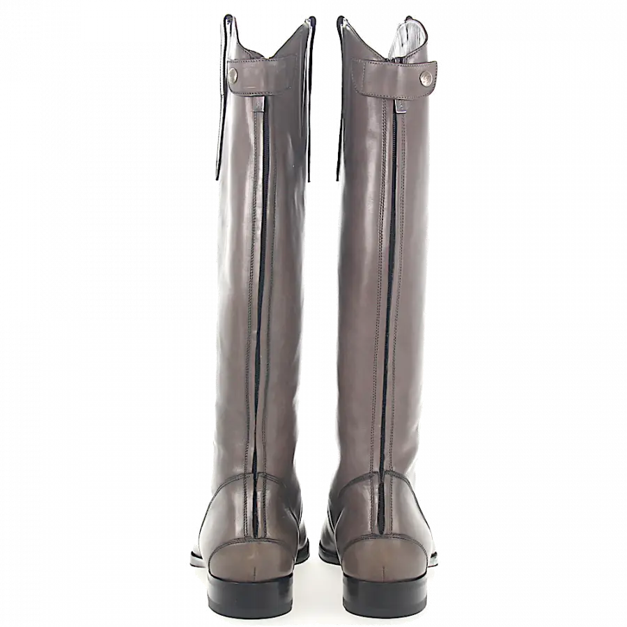 Santoni - Stiefel Kalbsleder - grau