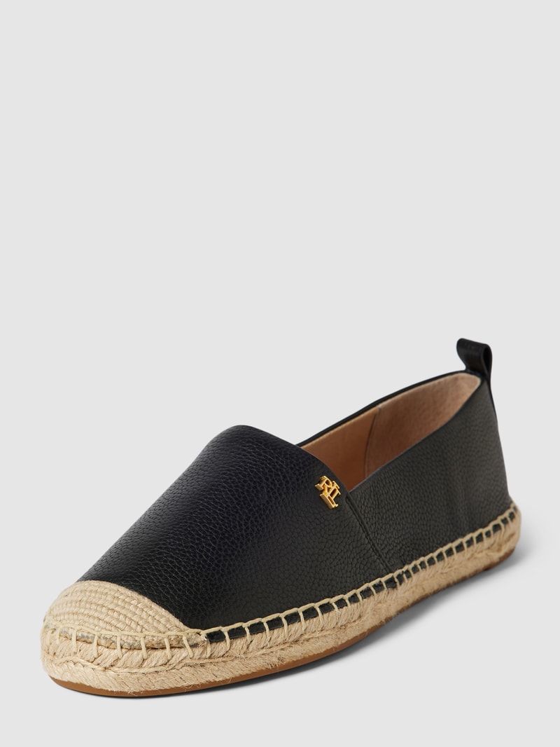 Espadrilles mit Label-Details Modell 'CAMERYN' in schwarz