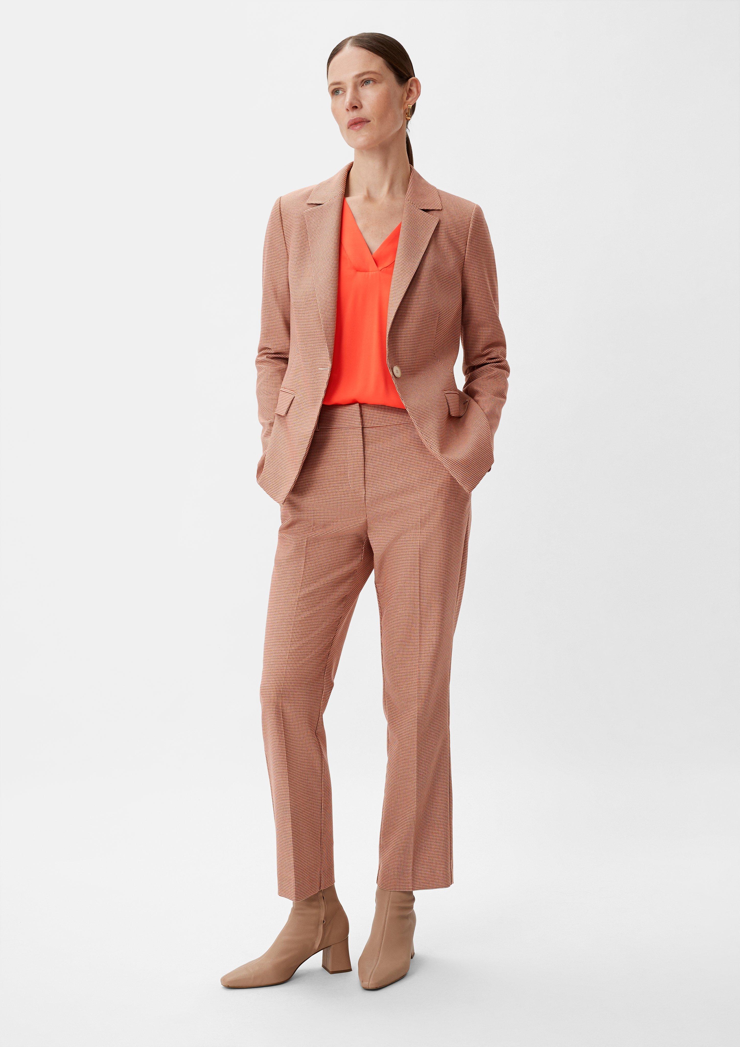 Satinbluse aus Viskosemix - orange