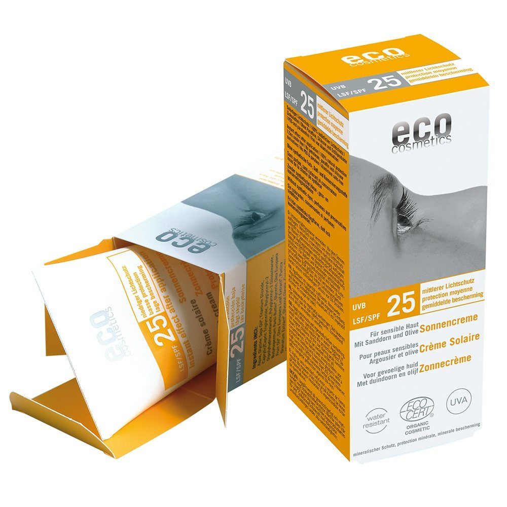 Eco Cosmetics Sonnenschutzcreme Sonnencreme - LSF25 75ml