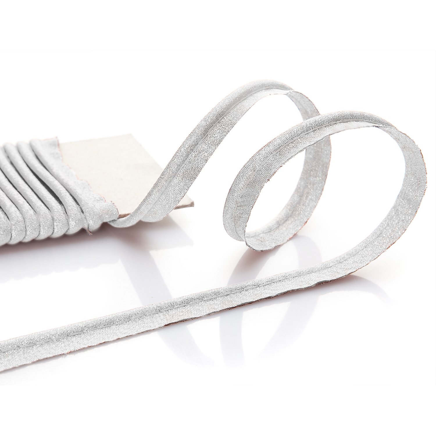 buttinette Paspelband, silber glitzernd, 4 mm Ø, 5 m