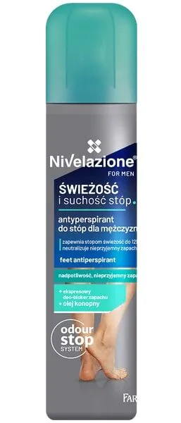 Nivelazione vyrams skirtas antiperspirantas pėdų purškiklis 180 ml