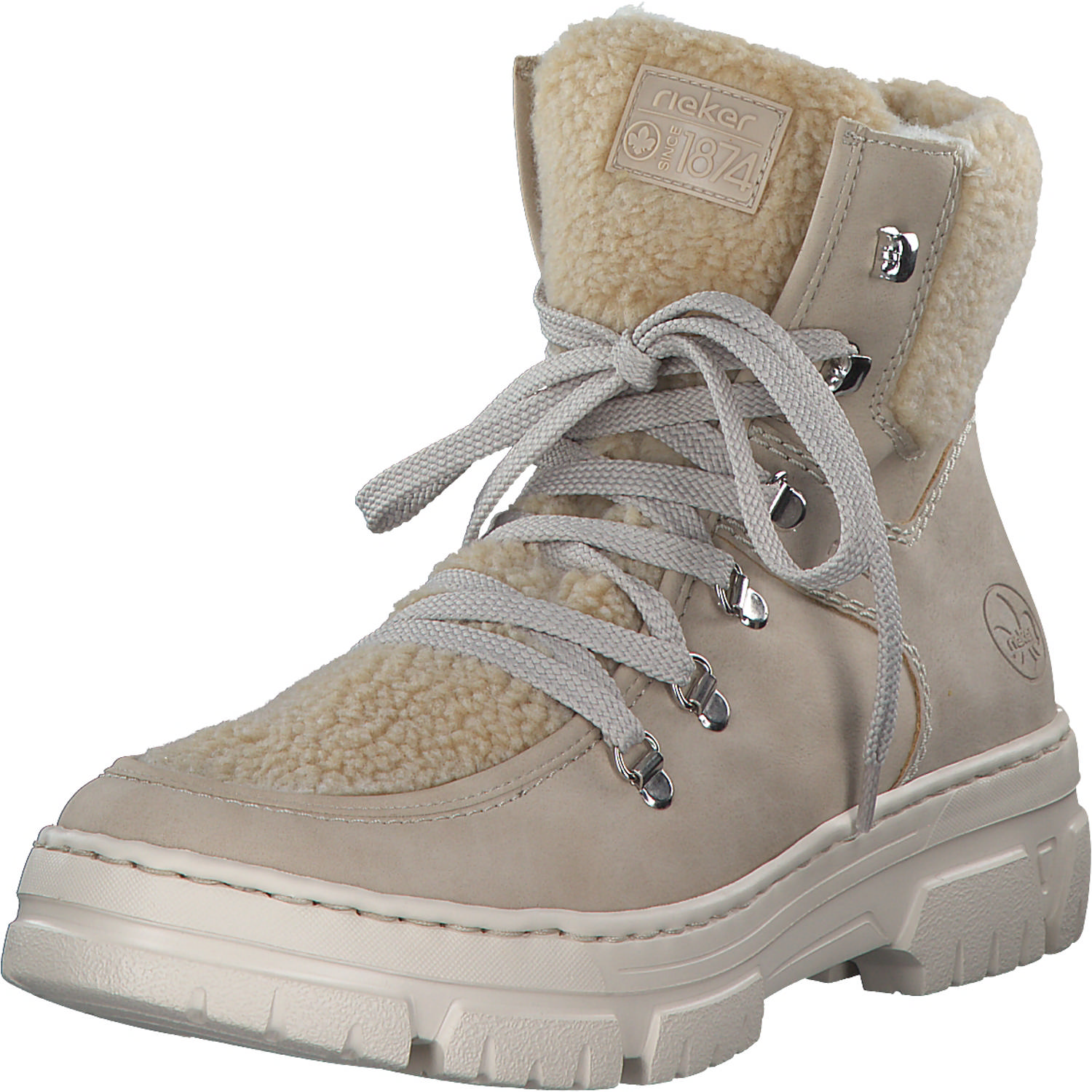 Rieker Z7430, Schnürstiefel, Damen, ginger/beige/champignon