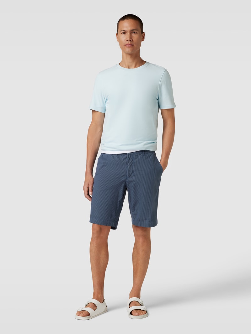 Bermudas mit französischen Eingrifftaschen Modell 'BOZEN' in dunkelblau