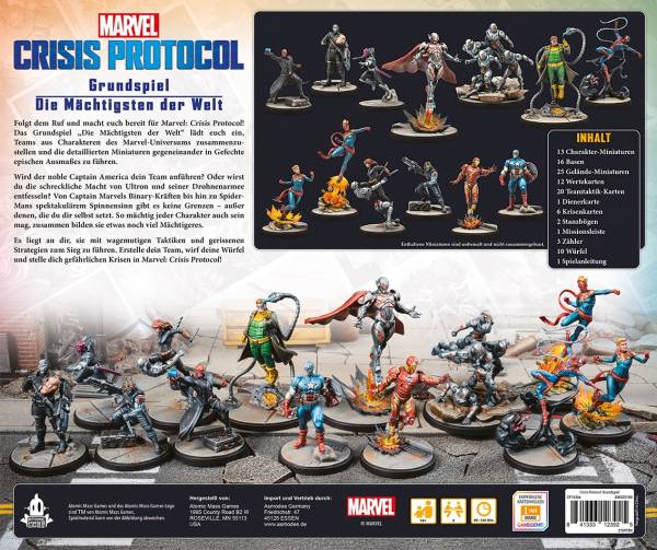 Marvel: Crisis Protocol Grundspiel - Die Mächtigsten der Welt
