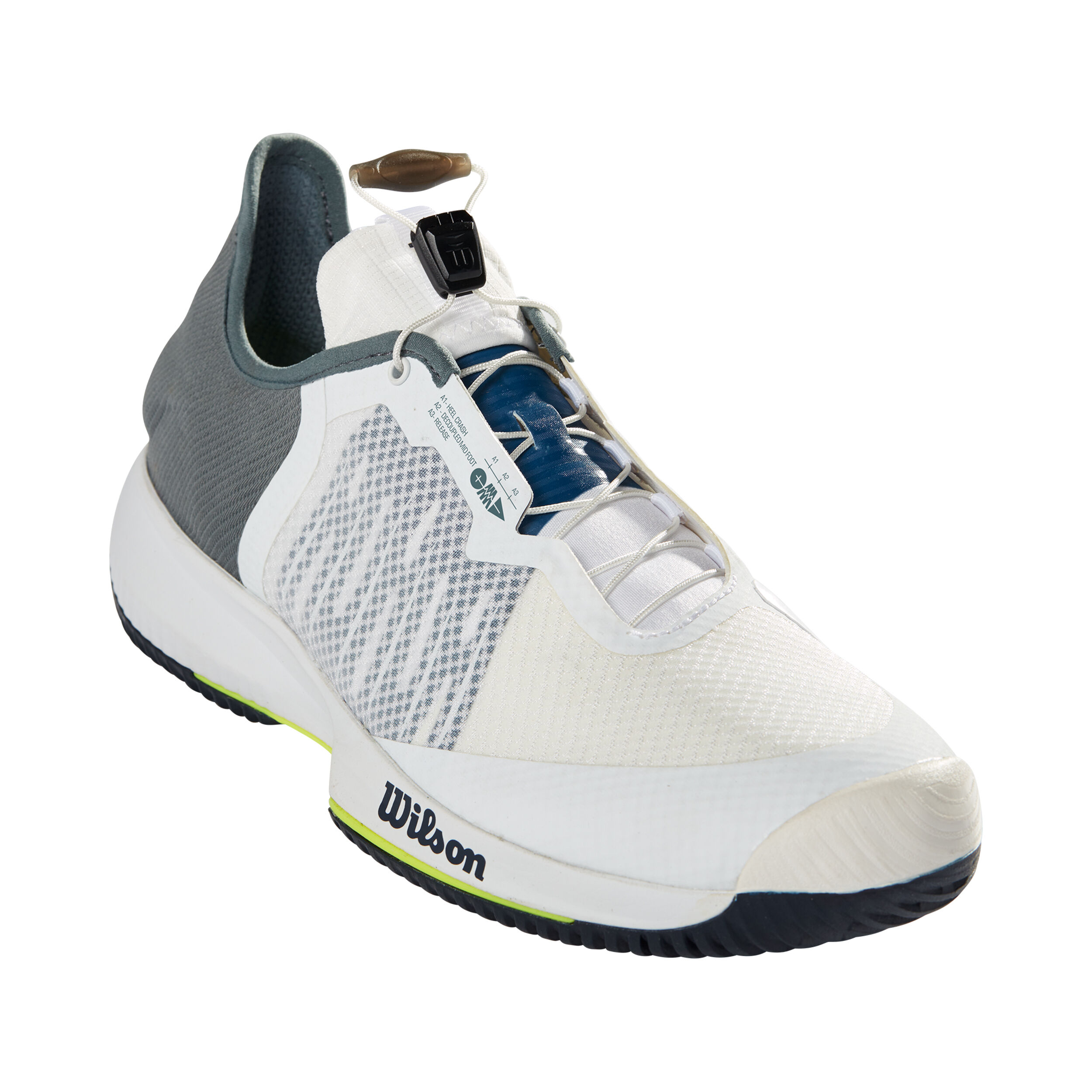 Kaos Rapide Allcourtschuh Herren - Weiß, Grau