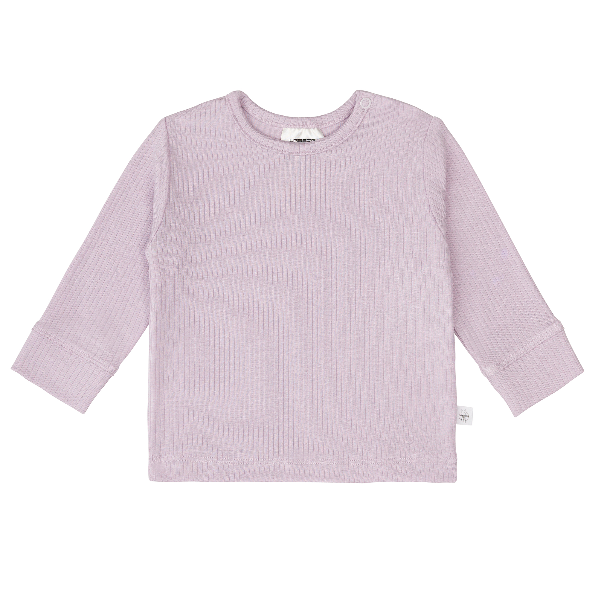 Baby Langarm Shirt - gerippt, Lila