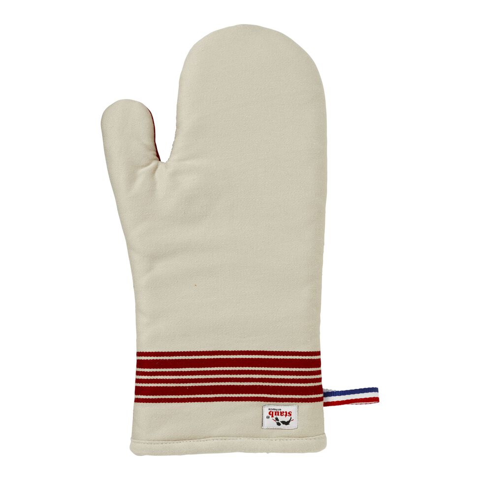 Ofenhandschuhe Set 2-tlg, Kirsch-Rot