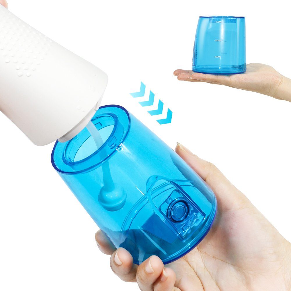 Aoucheni Munddusche Munddusche Kabellos 5 Düsen 5 Modi Wiederaufladbarer IPX7 Wasserdicht, hochdosierten Wasserimpuls einen starken Wasserdruck