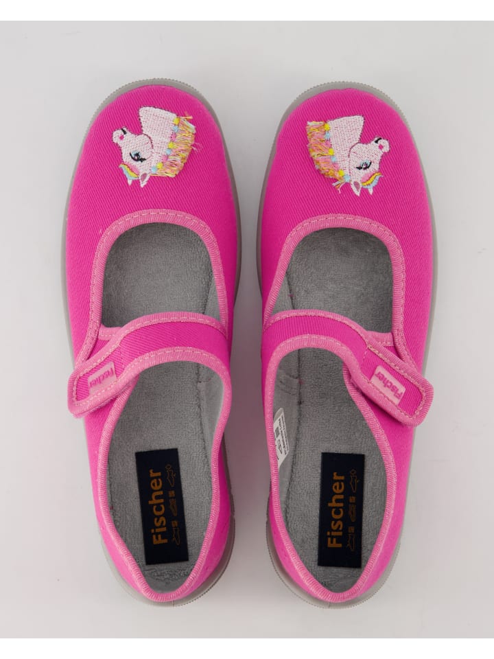 Fischer Hausschuhe in Rosa günstig kaufen