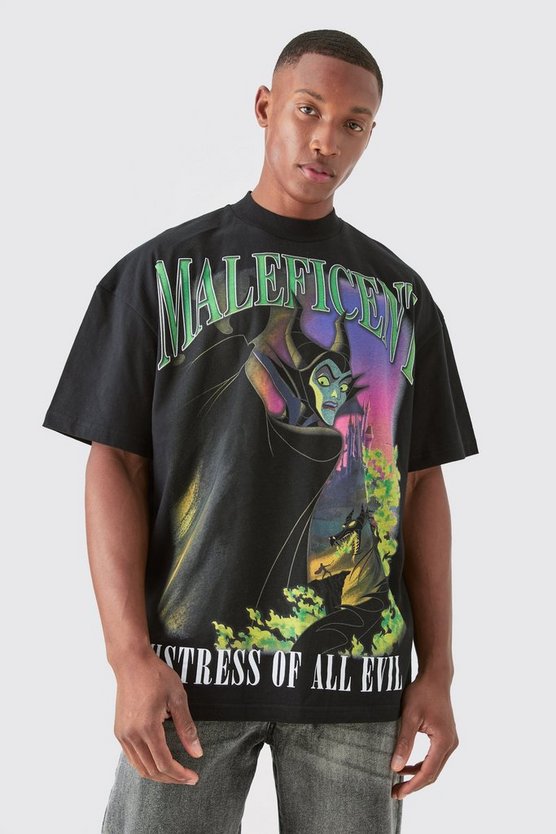 Oversize T-Shirt mit lizenziertem Disney Maleficent Print